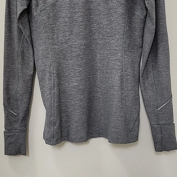 LULULEMON LUNO SIGNATURE UNIQE THUMB HOLE YELLOW ZIP WORKOUT COMFY GRAY-JACKET - Picture 11 of 16